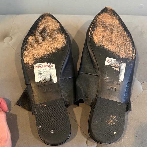 Free People Black Leather Mules - Picture 8 of 10